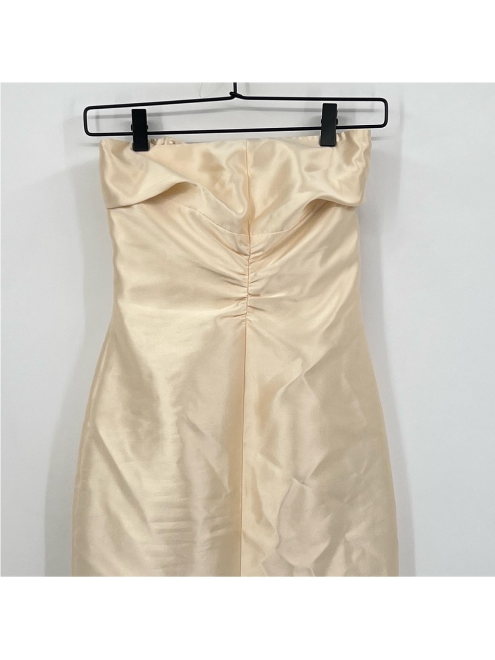 Reformation Luda Dress in cream Butter Strapless Cream Midi wedding size 4 - Picture 7 of 8